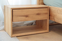 Arona Massivholz Eiche Nachttisch | Eiche geölt