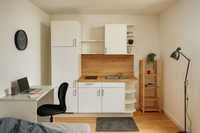 190cm GEBA Miniküche „Chemnitz“ – vormontiert inkl. E-Geräte & Zubehör