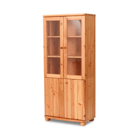 Claudia Buffetschrank Vitrine V.2 | 4-Türig | 100% Bio Kiefer Massivholz