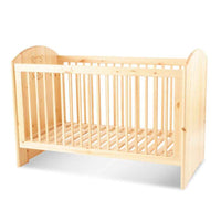 Bio Babybett 70x140cm aus Naturholz | Gitterbett aus massivem Holz | 100% Bio-Bett